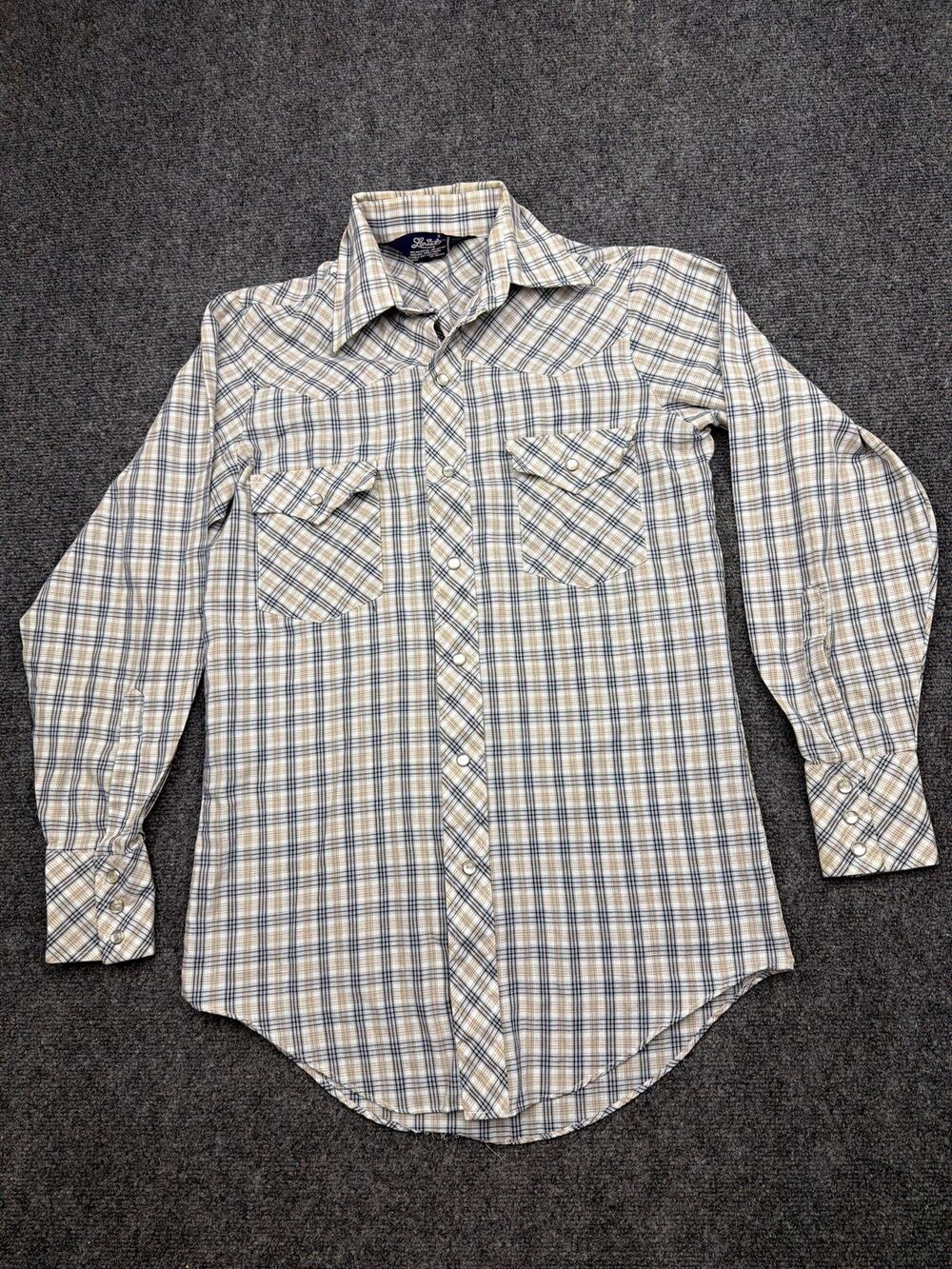 Vintage Lariat Pearl Snap Western Shirt Size Small